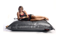 Pouf gigante  trapuntato design color argento BIG MILIBAG TREND