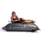 Pouf gigante  trapuntato design color argento BIG MILIBAG TREND