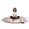 Pouf gigante  trapuntato design dorato BIG MILIBAG TREND