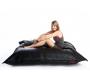 Pouf gigante  trapuntato design nero BIG MILIBAG TREND