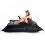 Pouf gigante  trapuntato design nero BIG MILIBAG TREND