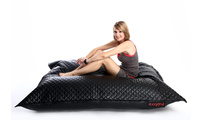 Pouf gigante  trapuntato design nero BIG MILIBAG TREND