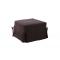 Pouf / letto converitibile cioccolato DIEGO in microfibre