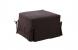 Pouf / letto converitibile cioccolato DIEGO in microfibre image 1