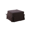 Pouf / letto converitibile cioccolato DIEGO in microfibre image pub1