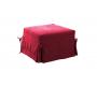 Pouf / letto converitibile lampone DIEGO in microfibre image 1