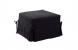 Pouf / letto converitibile nero DIEGO in microfibre image 1