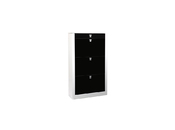 Scarpiera design laccata nera DEVA