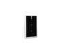 Scarpiera design laccata nera DEVA