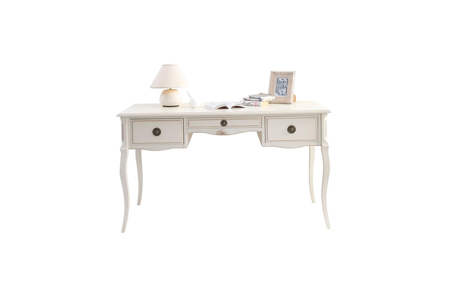 Scrivania barocca colore bianco BIANCA