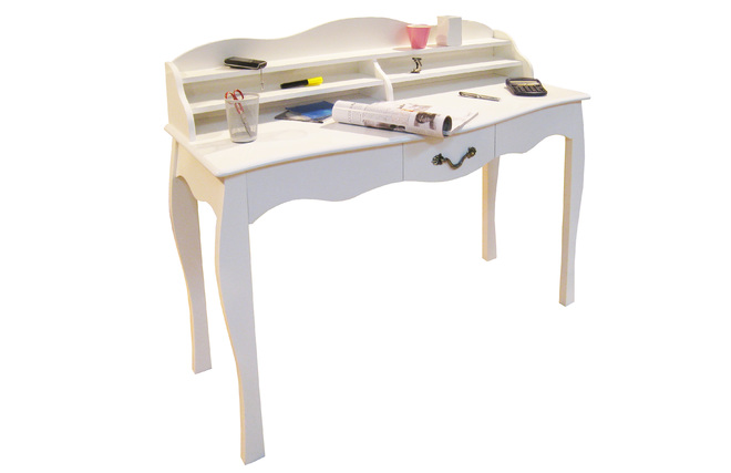 Scrivania / console 1 cassetto LUISA � colore bianco