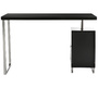 Scrivania design 2 cassetti laccata nera LEXI