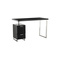 Scrivania design 2 cassetti laccata nera LEXI