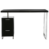 Scrivania design 2 cassetti laccata nera LEXI