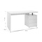 Scrivania design 3 cassetti laccata bianca  CALIX