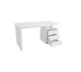 Scrivania design 3 cassetti laccata bianca  CALIX