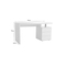 Scrivania design 3 cassetti laccata bianca  CALIX