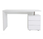 Scrivania design 3 cassetti laccata bianca  CALIX