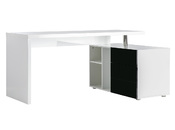 Scrivania design laccata bianca e nera  MAXI