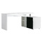 Scrivania design laccata bianca e nera  MAXI