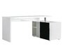 Scrivania design laccata bianca e nera  MAXI