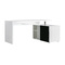 Scrivania design laccata bianca e nera  MAXI