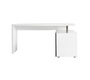 Scrivania design laccata bianca e nera  MAXI
