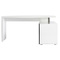 Scrivania design laccata bianca e nera  MAXI