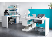 Scrivania design laccata bianca MAX