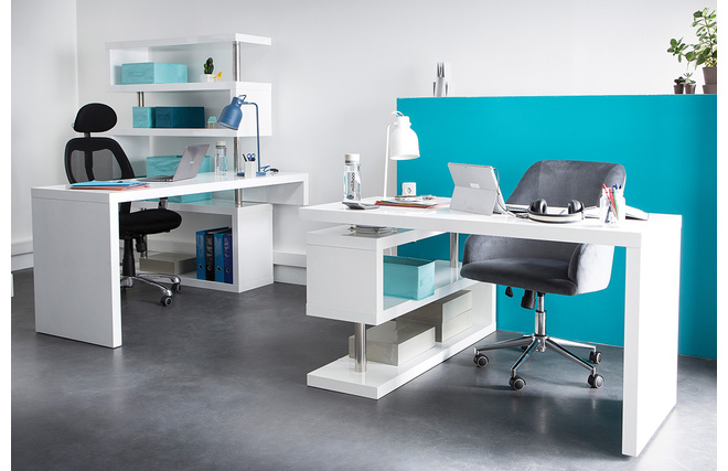 Scrivania design laccata bianca MAX