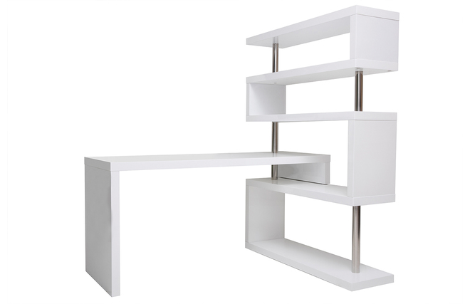 Scrivania design laccata bianca  T-MAX