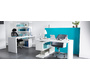 Scrivania design laccata bianca  T-MAX