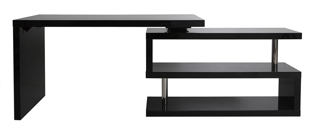 Scrivania design laccata nera MAX