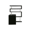 Scrivania design laccata nera  T-MAX