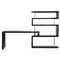 Scrivania design laccata nera  T-MAX