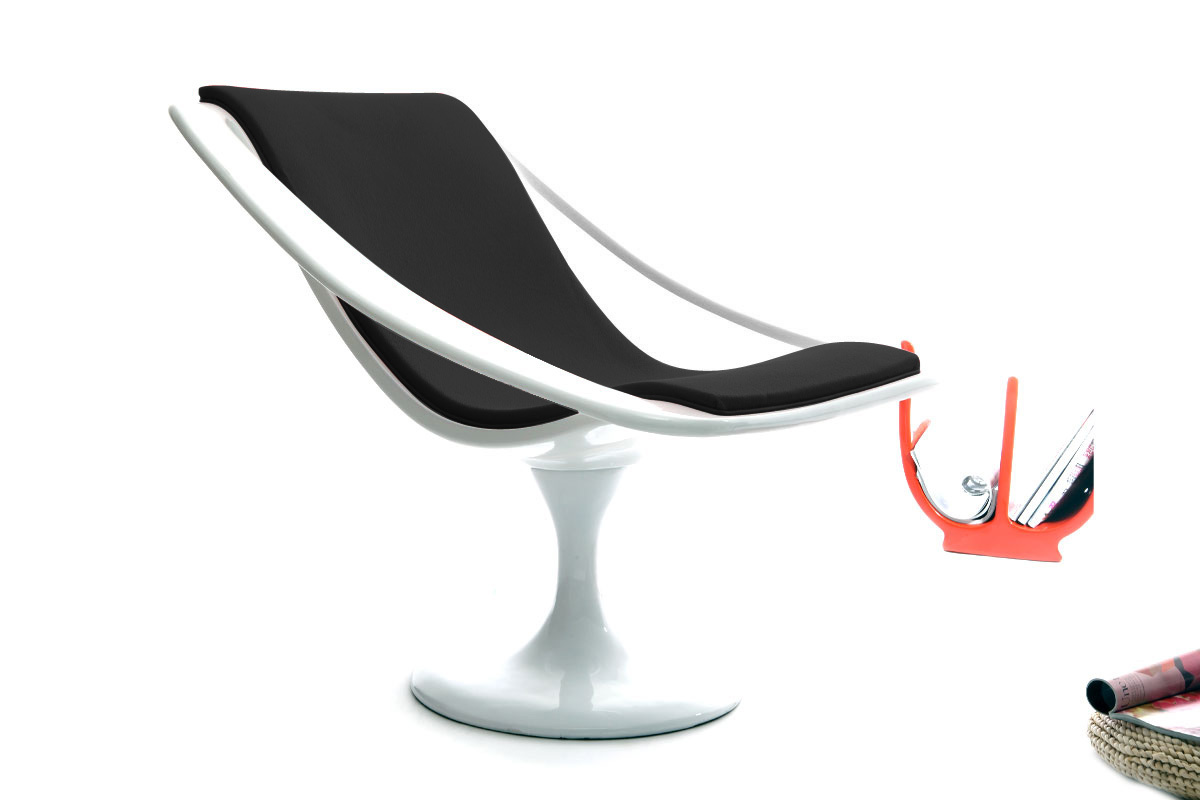 Sdraio design bianca e nera SUNSET