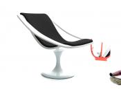 Sdraio design bianca e nera SUNSET
