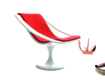 Sdraio design rossa e bianca SUNSET