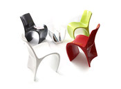 Sedia design bianca OWIE