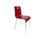 Sedia design Cindy rosso trasparente
