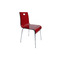 Sedia design Cindy rosso trasparente