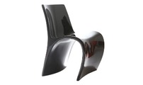 Sedia design nera OWIE