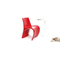 Sedia design rossa OWIE