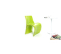 Sedia design verde OWIE