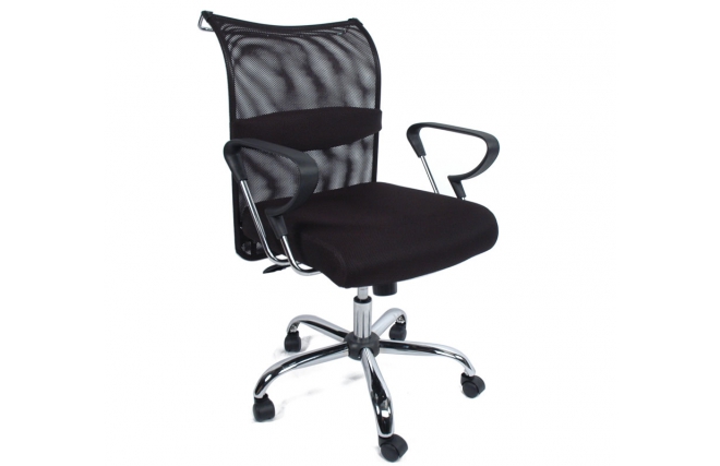 Sedia d'ufficio TOM nera
