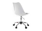 Sedia NEW STEEVY  a rotelle regolabile in altezza Bianca