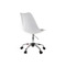 Sedia NEW STEEVY  a rotelle regolabile in altezza Bianca