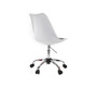 Sedia NEW STEEVY  a rotelle regolabile in altezza Bianca