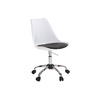 Sedia NEW STEEVY  a rotelle regolabile in altezza Bianca