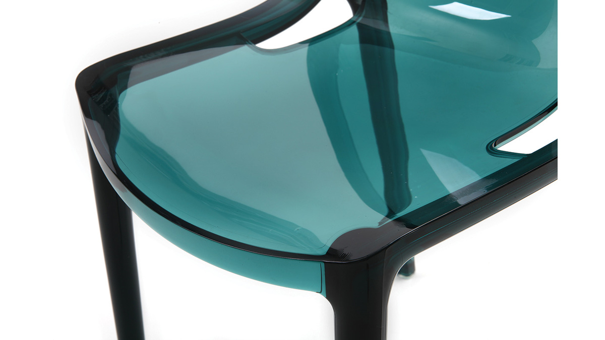 Sedie design verde acqua impilabili (set di 2) interno / esterno YZEL